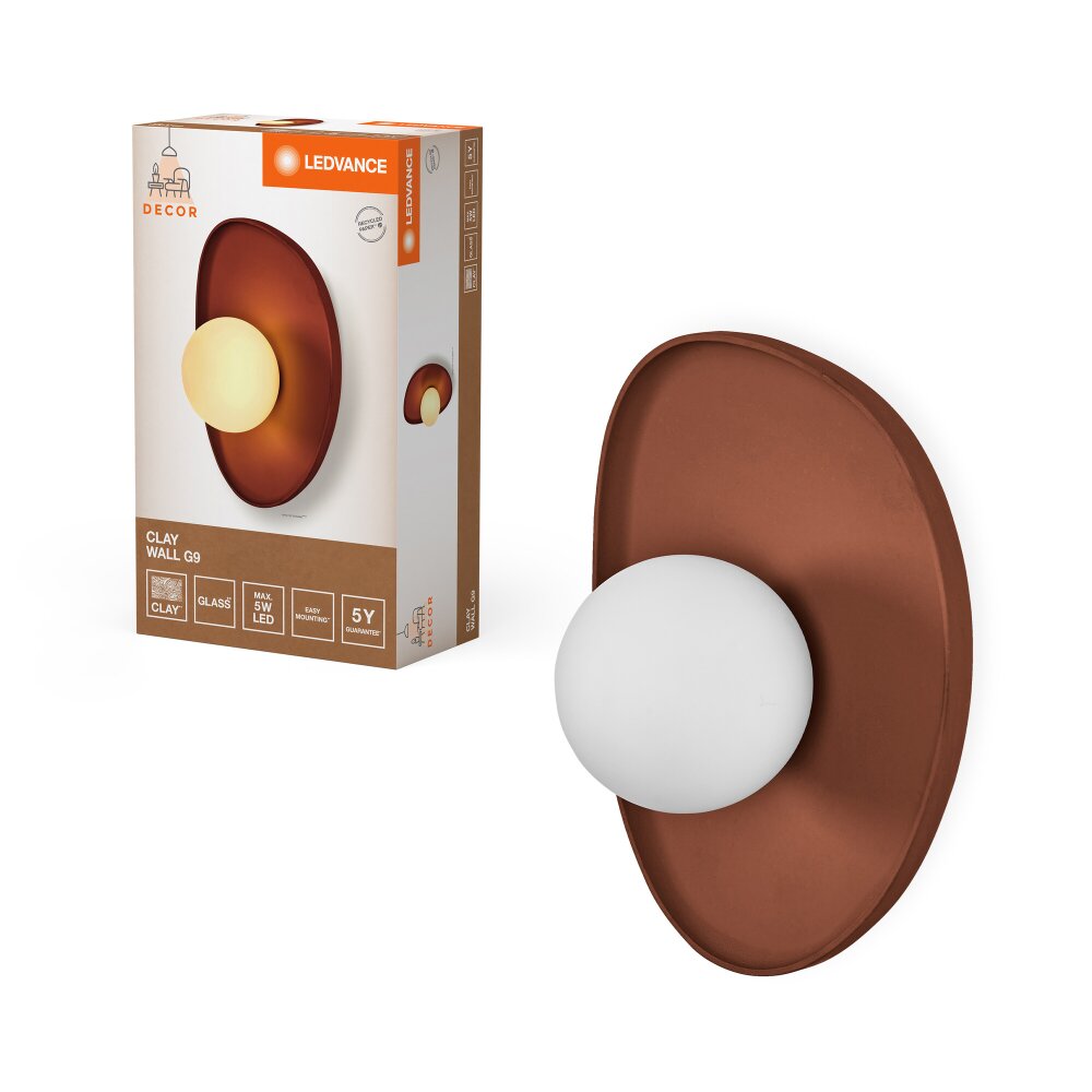 Ledvance DECOR Vägg- och taklampor Brun, 1-ljuskällor main product photo