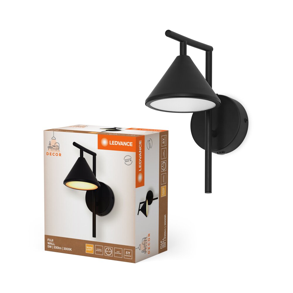 Ledvance DECOR Vägg- och taklampor LED Svart, 1-ljuskällor main product photo