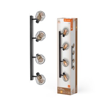 Ledvance DECOR Vägg- och taklampor LED Svart, 4-ljuskällor