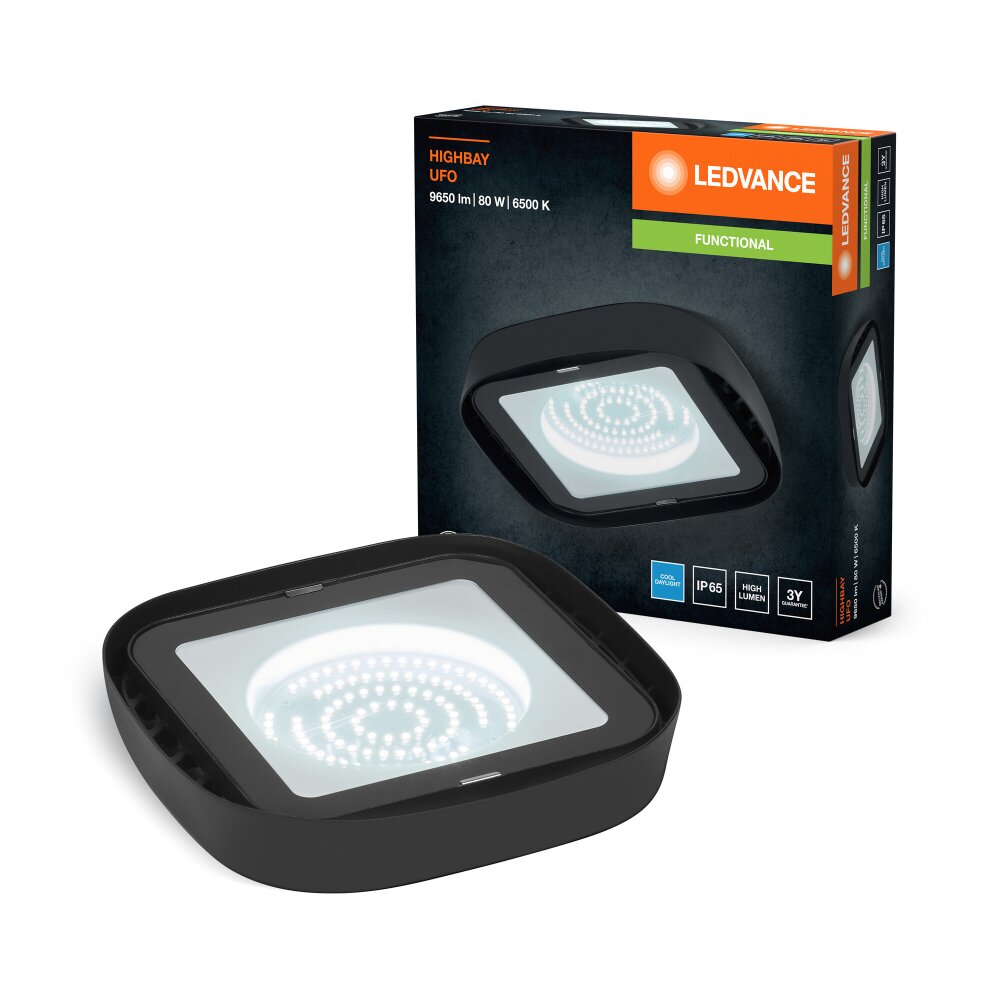 Ledvance HIGHBAY Vägg- och taklampor LED Svart, 1-ljuskällor main product photo