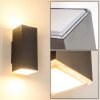Außenwandleuchte vägglampa utomhus, Vägglampa LED Silver, 2-ljuskällor
