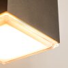 Außenwandleuchte vägglampa utomhus, Vägglampa LED Silver, 2-ljuskällor