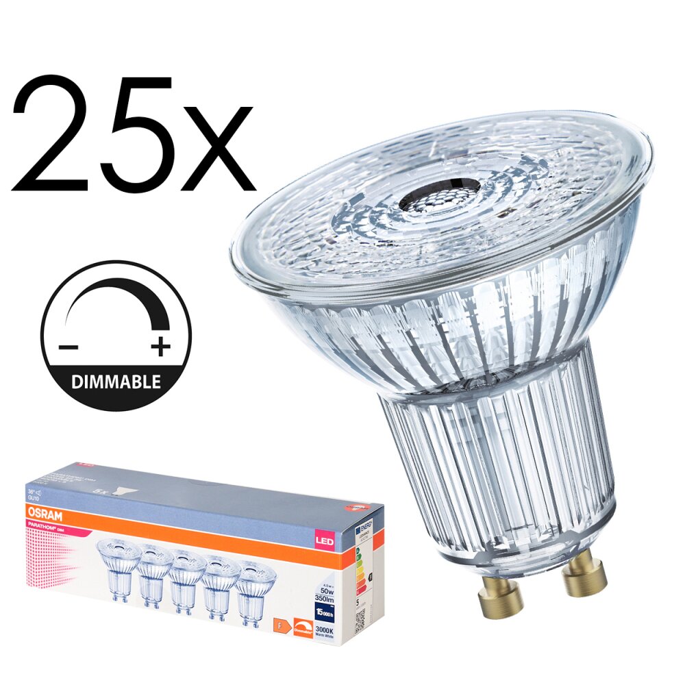 GU10 LED 4.5 Watt varmvit dimbar 350 Lumen main product photo