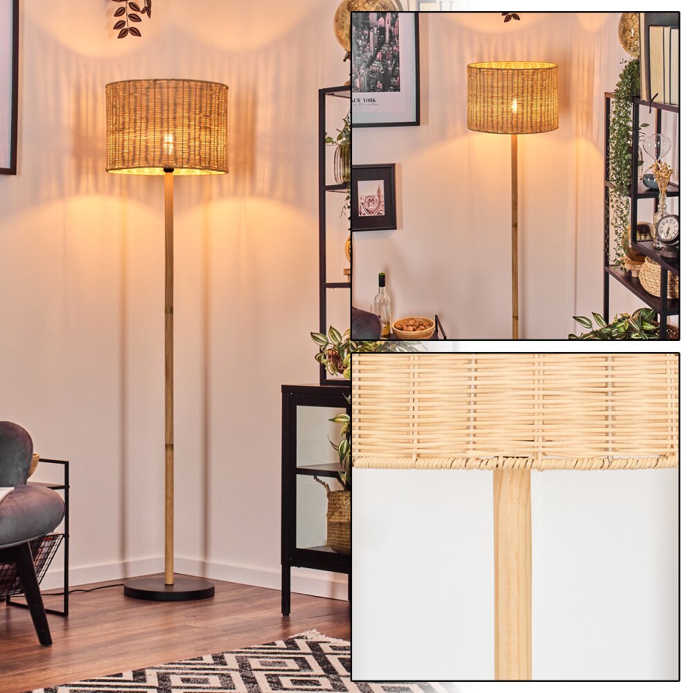 Cavaca Golvlampa Naturfärger, Svart, 1-ljuskällor main product photo