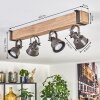 Pehefito Taklampa, Takstrålkastare Grått, Naturfärger, 4-ljuskällor