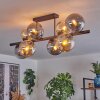 Gastor Taklampa, kullampa Amber, Rökfärger, 8-ljuskällor