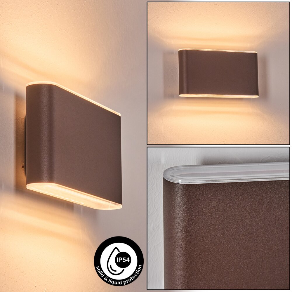 Paranhas vägglampa utomhus, badrumslampa, Up & Down Lampa, Vägglampa Rostfärger, 1-ljuskällor main product photo