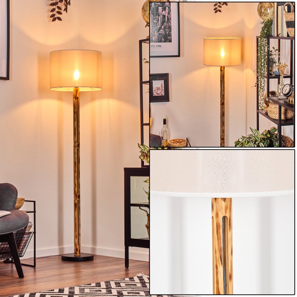 Bassagoda Golvlampa Naturfärger, Svart, 1-ljuskällor main product photo