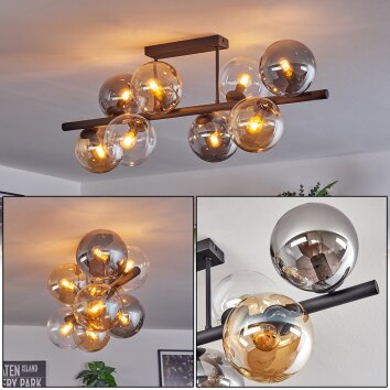 Gastor Taklampa, kullampa Amber, Klart, Rökfärger, 8-ljuskällor