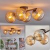 Koyoto Taklampa, kullampa Amber, 4-ljuskällor