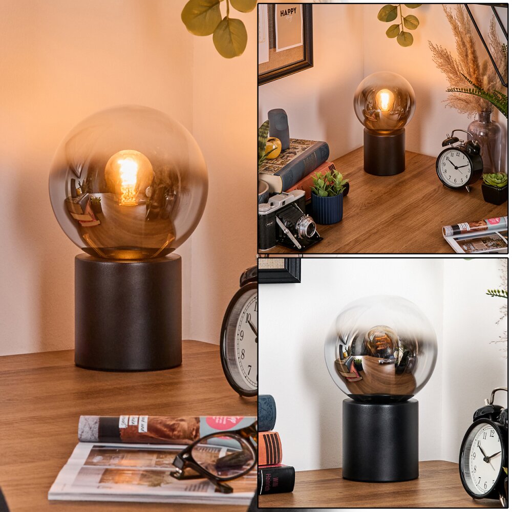 Gastor kullampa, Skrivbordslampa, Bordslampa Krom, Klart, Rökfärger, 1-ljuskällor main product photo