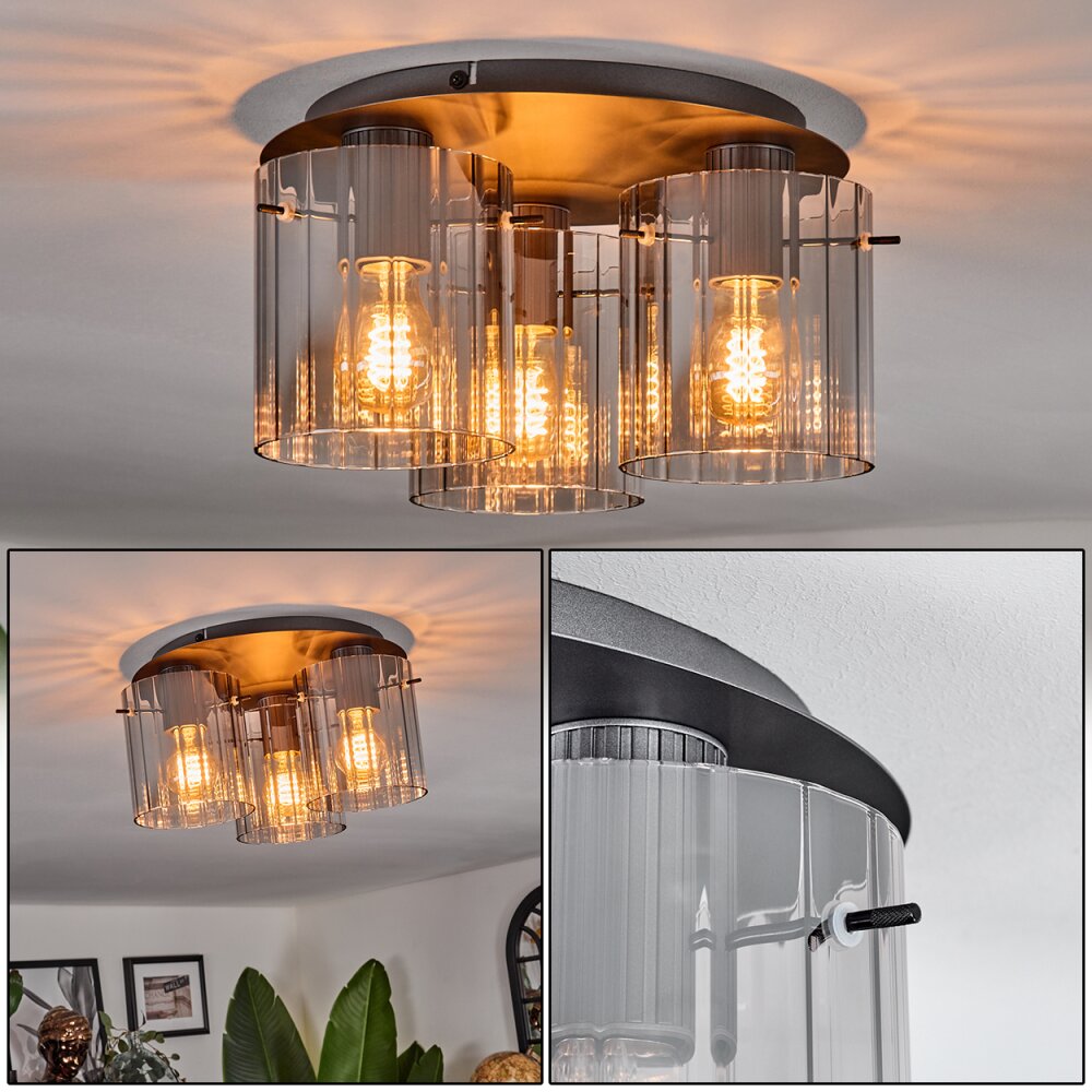 Vireda Taklampa Antracit, 3-ljuskällor main product photo