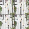 Limmingen Golvlampa Trä mörkt, Svart, 3-ljuskällor