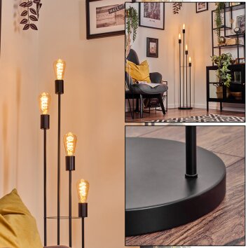Limmingen Golvlampa Svart, 4-ljuskällor