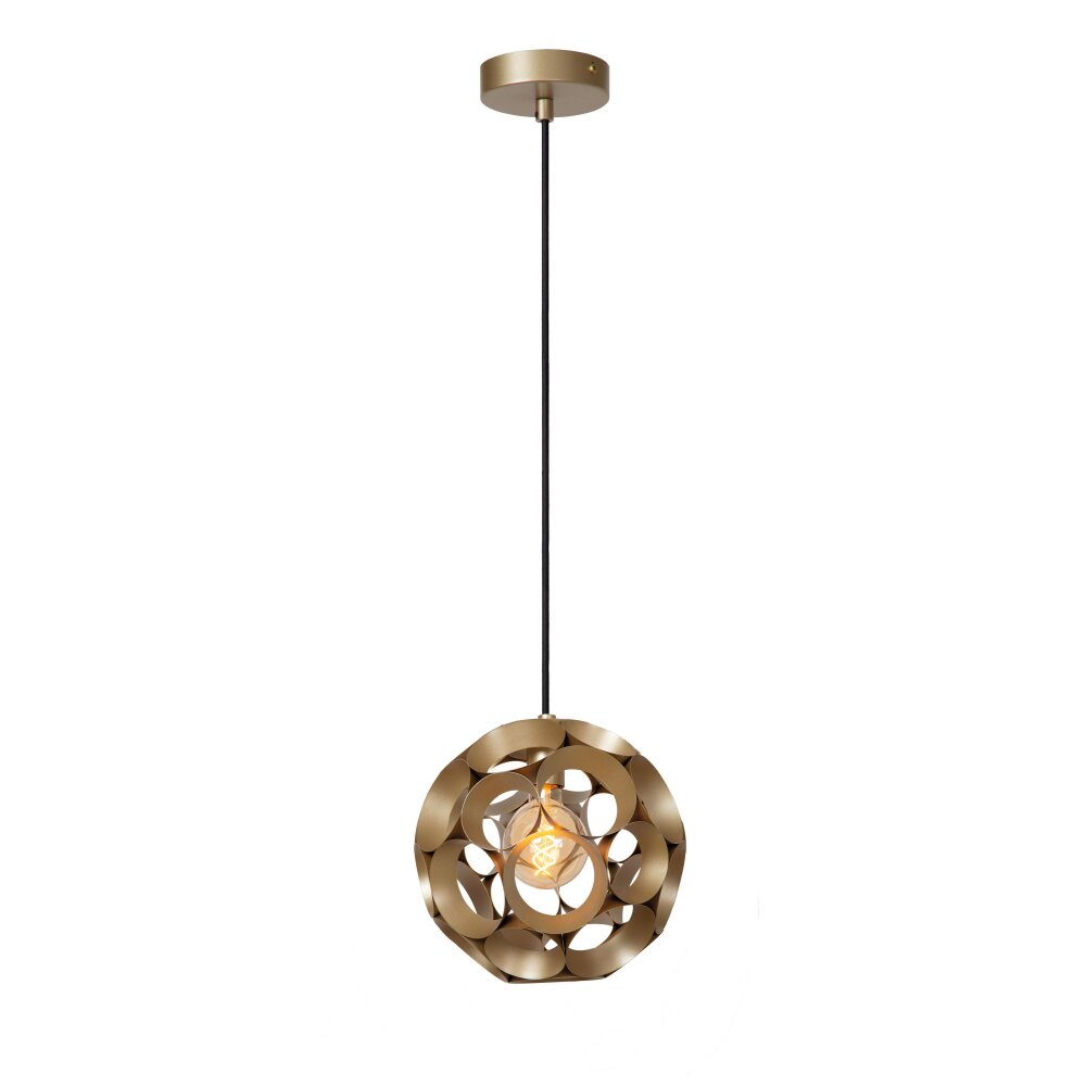 Lucide HANNELORE Pendelbelysning Guld, 1-ljuskällor main product photo