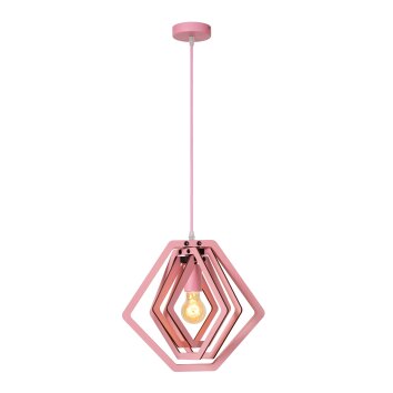 Lucide MAURO Pendelbelysning Rosa, 1-ljuskällor