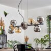 Gastor Pendellampa, kullampa, Pendelbelysning Amber, Krom, Rökfärger, 10-ljuskällor