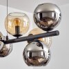 Gastor Pendellampa, kullampa, Pendelbelysning Amber, Krom, Rökfärger, 10-ljuskällor