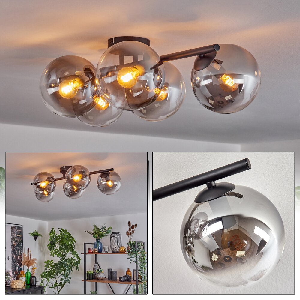 Gastor Taklampa, kullampa Klart, Rökfärger, 5-ljuskällor main product photo