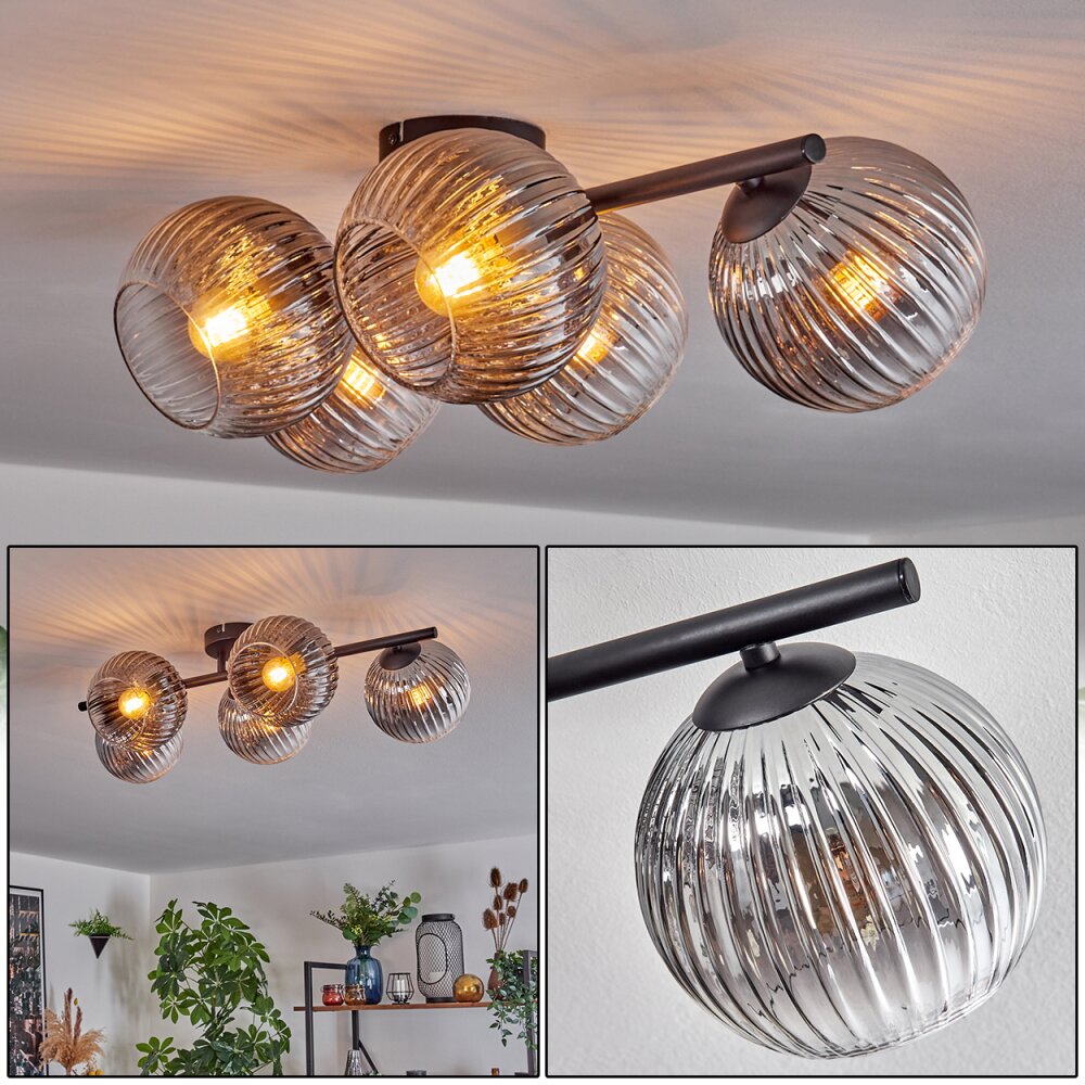 Gastor Taklampa, kullampa Klart, Rökfärger, 5-ljuskällor main product photo