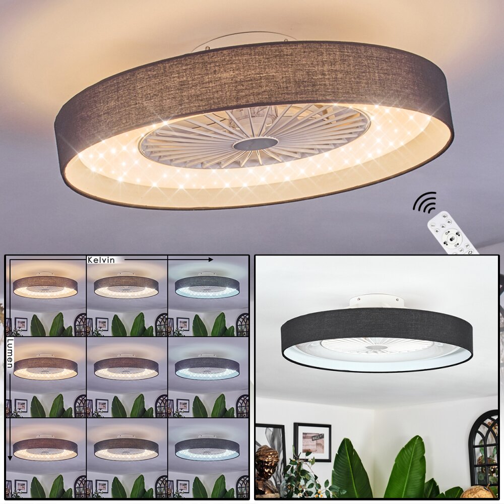 Benasal Taklampa, Takfläkt med belysning LED Vit, 1-ljuskällor, Fjärrkontroll main product photo
