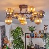 Chehalis Taklampa, kullampa Amber, Rökfärger, 12-ljuskällor