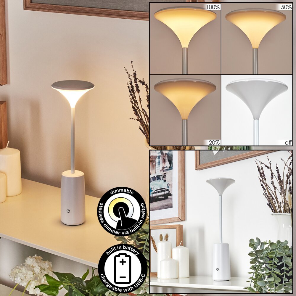 Eryon Skrivbordslampa, Bordslampa LED Vit, 1-ljuskällor main product photo