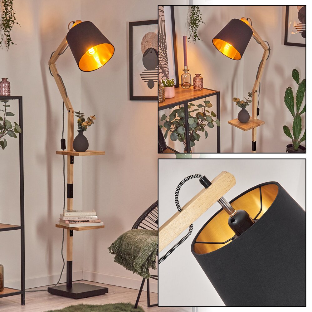 Tukchor Golvlampa Naturfärger, Svart, 1-ljuskällor main product photo