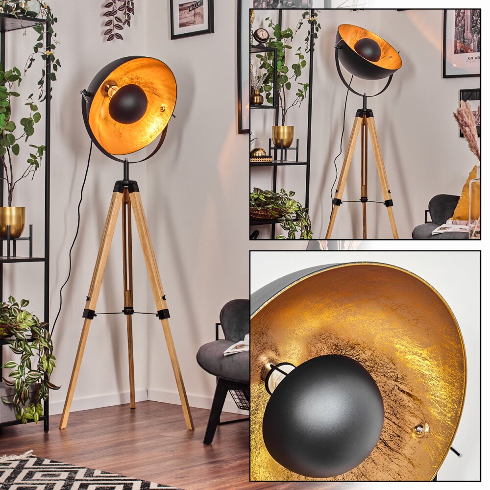 Jupiter Golvlampa Naturfärger, Svart, 1-ljuskällor main product photo