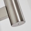Beira vägglampa utomhus, Vägglampa Nickel matt, 1-ljuskällor