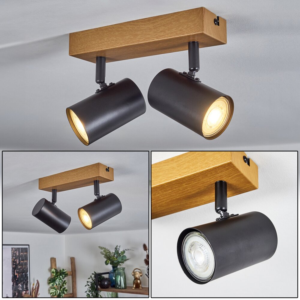 Gesteira Taklampa, Takstrålkastare träoptik, 2-ljuskällor main product photo
