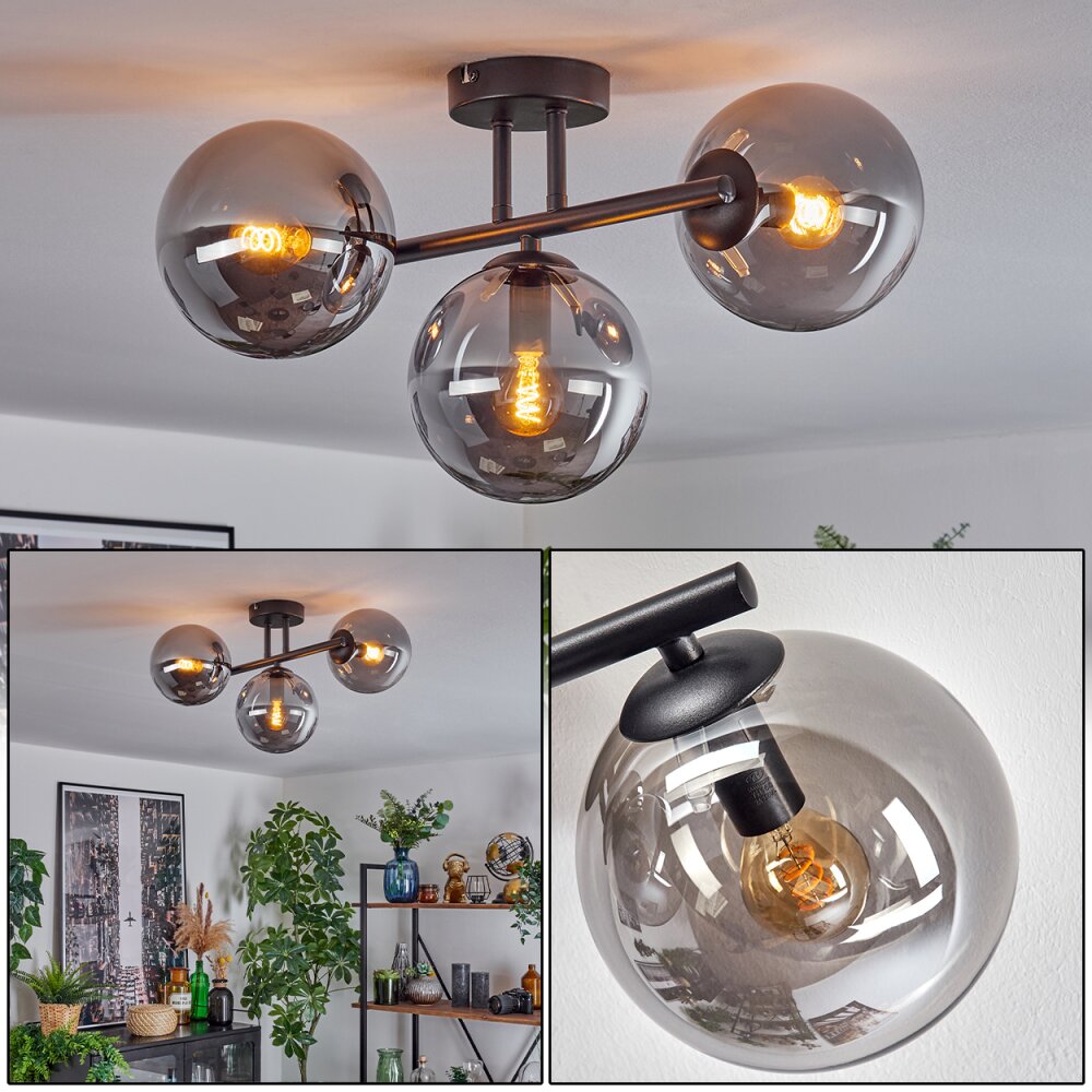 Gastor Taklampa, kullampa Rökfärger, 3-ljuskällor main product photo