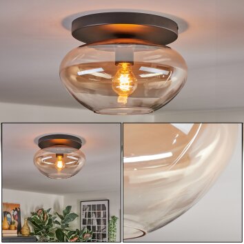 Mertola Taklampa, kullampa Amber, Klart, 1-ljuskällor