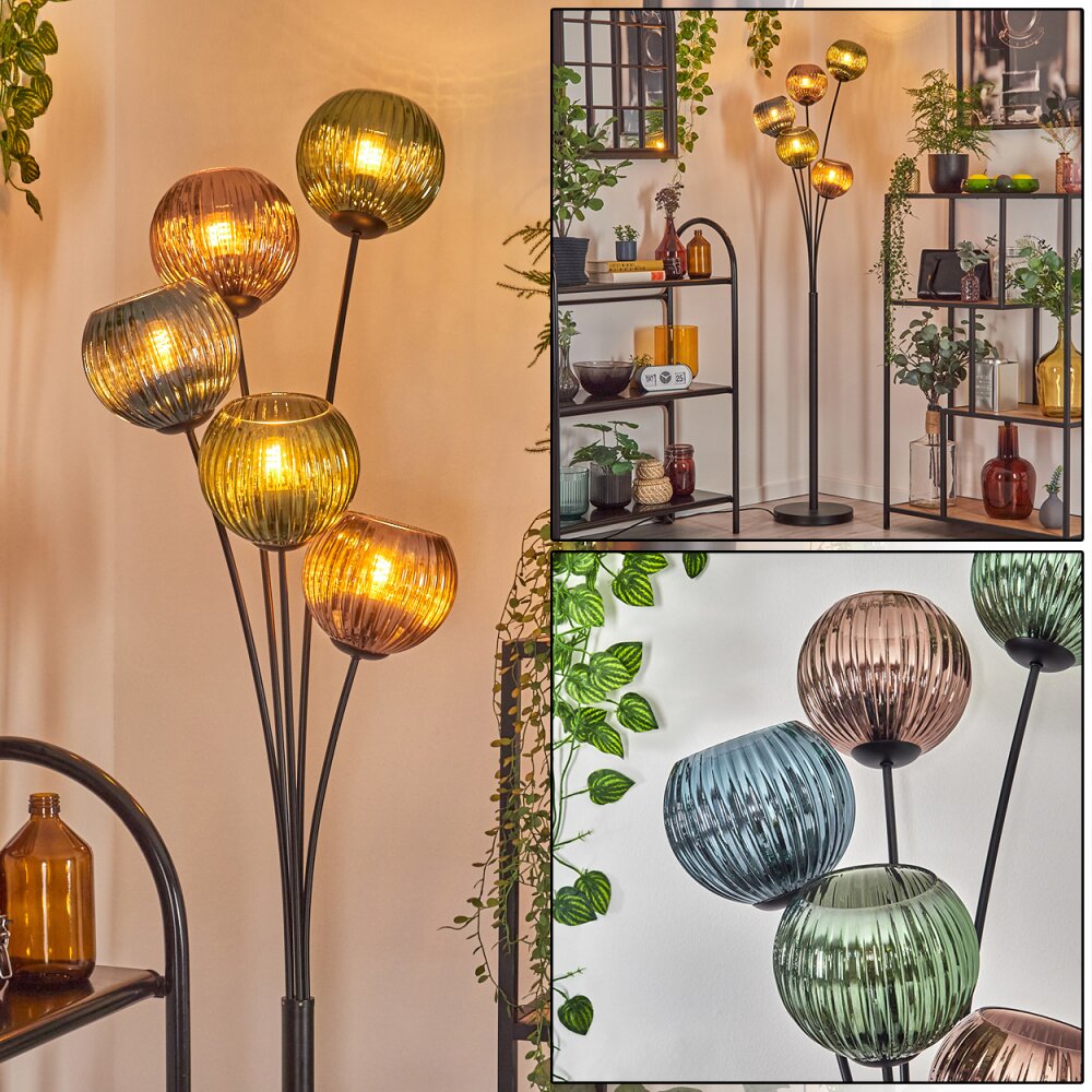 Koyoto Golvlampa Blå, Grön, Kopparfärg, 5-ljuskällor main product photo