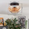 Mertola Taklampa, kullampa Amber, 1-ljuskällor