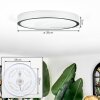 Ciron Taklampa LED Silver, 1-ljuskällor, Fjärrkontroll