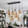 Gastor Pendellampa, kullampa, Pendelbelysning Amber, 8-ljuskällor