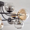 Chehalis Taklampa, kullampa 76 cm Amber, Klart, Rökfärger, 12-ljuskällor