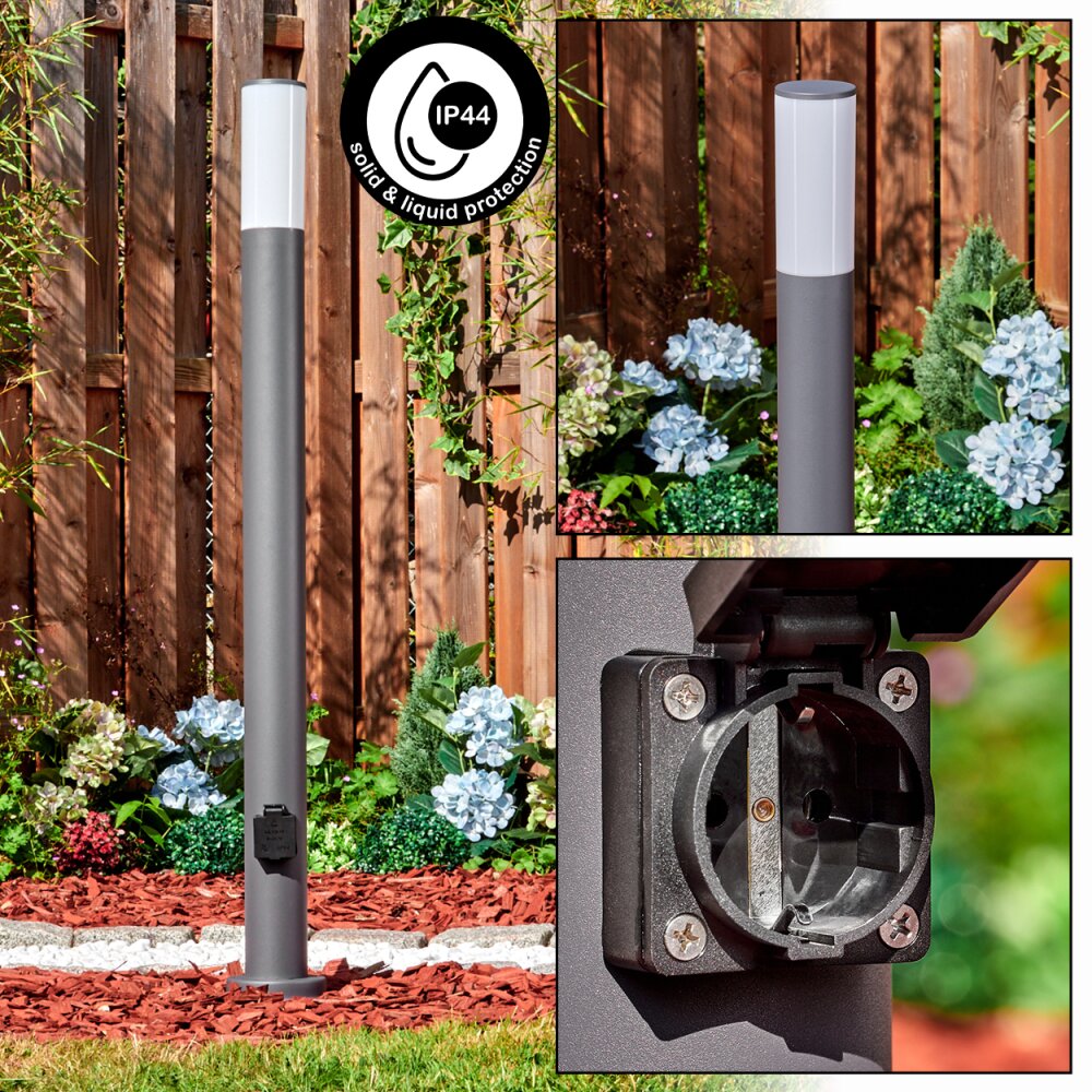 Caserta Utomhuslampa med uttag, gångvägslampa Antracit, 1-ljuskällor main product photo
