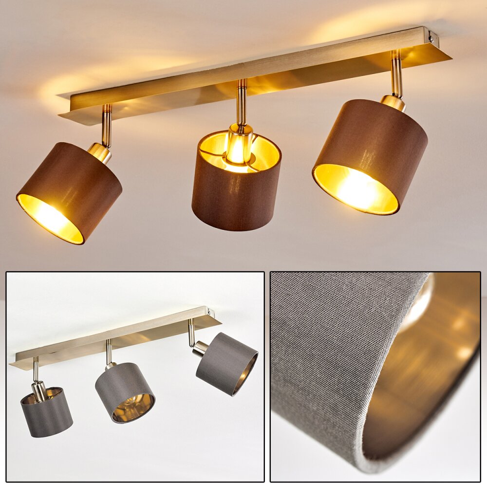Tibro Taklampa, Takstrålkastare Guld, Grått, 3-ljuskällor main product photo