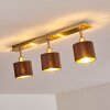 Tibro Taklampa, Takstrålkastare Guld, Grått, 3-ljuskällor