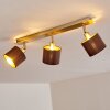 Tibro Taklampa, Takstrålkastare Guld, Grått, 3-ljuskällor