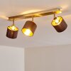 Tibro Taklampa, Takstrålkastare Guld, Grått, 3-ljuskällor