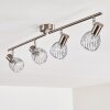 Parado Taklampa, Takstrålkastare Nickel matt, 4-ljuskällor