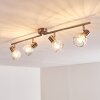Parado Taklampa, Takstrålkastare Nickel matt, 4-ljuskällor