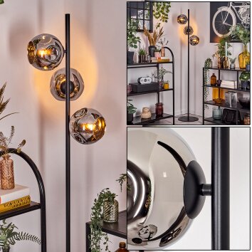 Ripoll Golvlampa Krom, Rökfärger, 3-ljuskällor Ripoll Golvlampa Krom, Rökfärger, 3-ljuskällor