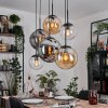 Gastor Pendellampa, kullampa, Pendelbelysning Amber, Klart, Rökfärger, 6-ljuskällor