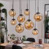 Gastor Pendellampa, kullampa, Pendelbelysning Amber, 8-ljuskällor