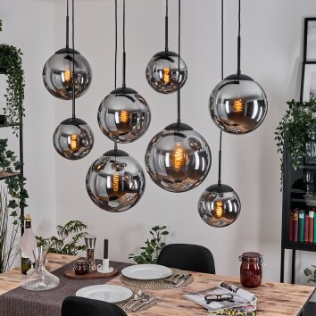 Gastor Pendellampa, kullampa, Pendelbelysning Rökfärger, 8-ljuskällor