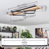 Pompu Taklampa LED Naturfärger, Svart, 1-ljuskällor